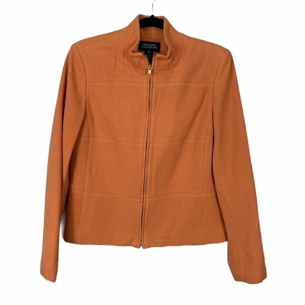 Jones New York Signature orange wool blend size 6